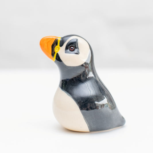 Pottery Puffin Sculpture