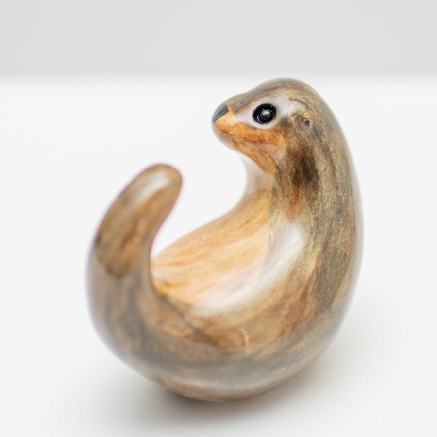 Small Ceramic Curly Otter Sculpture - sarahbrabbin