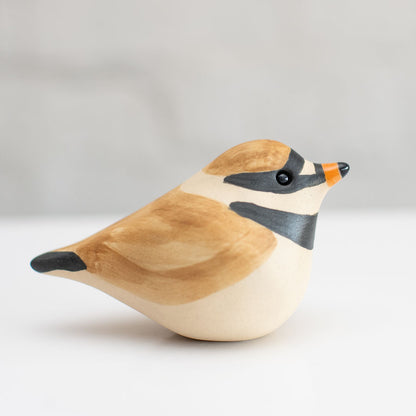 Small Ceramic Ringed Plover sculpture