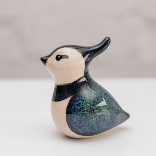 Small ceramic Lapwing sculpture
