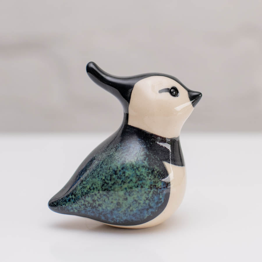 Small ceramic Lapwing sculpture