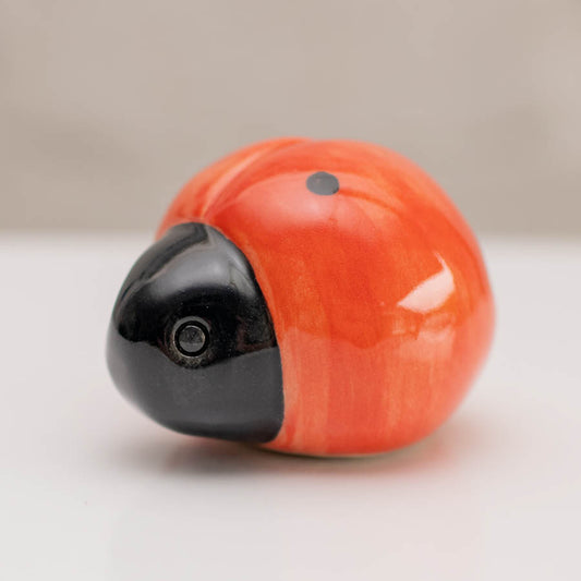 Small ceramic ladybird sculpture