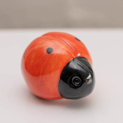 Small ceramic ladybird sculpture