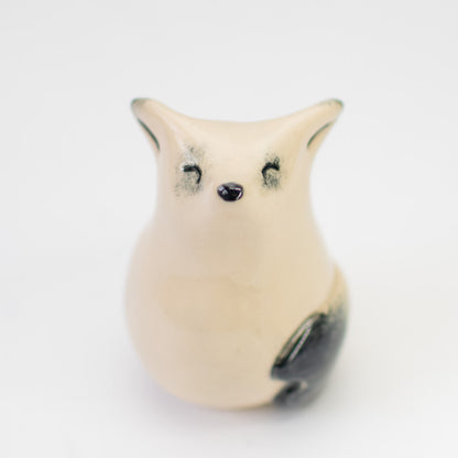 Happy Arctic fox figurine - sarahbrabbin