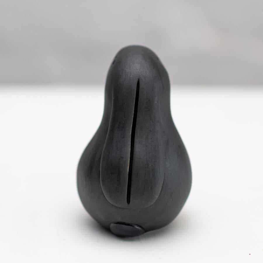 Small Ceramic Bunny Rabbit - Matt Black Melanie