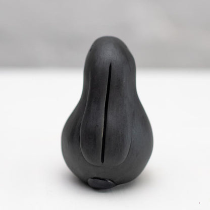 Small Ceramic Bunny Rabbit - Matt Black Melanie