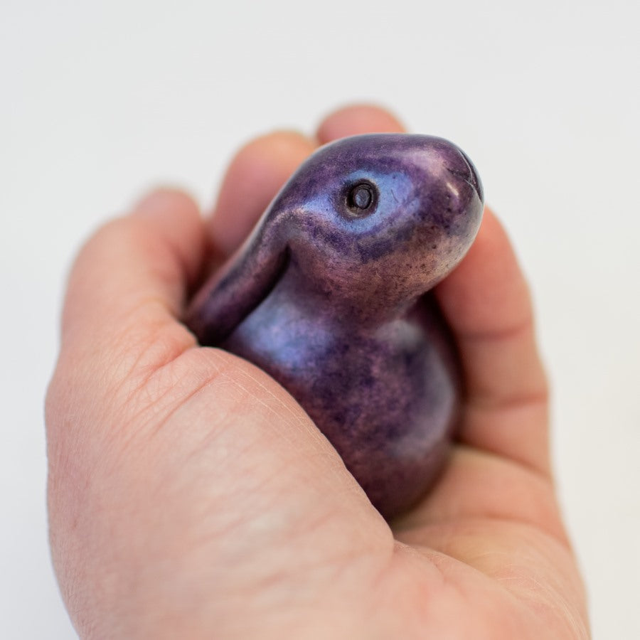 Small foundry bronze bunny - Berry - sarahbrabbin