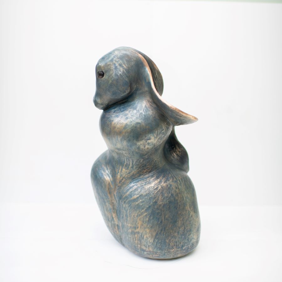 Large Bronze Hare Sculpture - Cast to order - sarahbrabbin