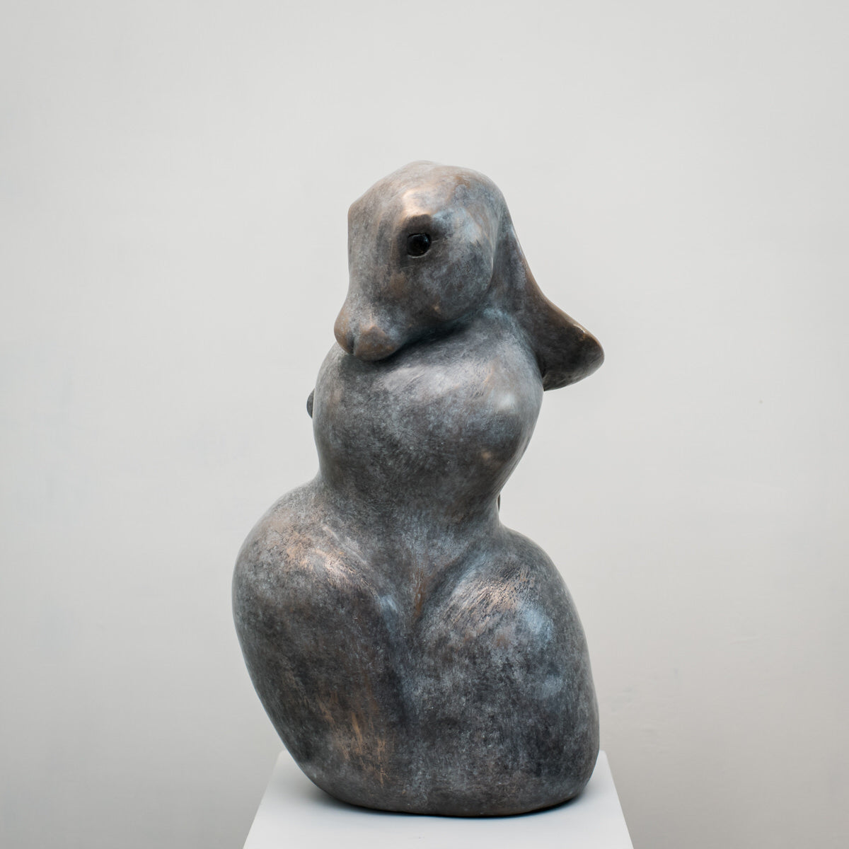 Large Bronze Hare Sculpture - Cast to order - sarahbrabbin