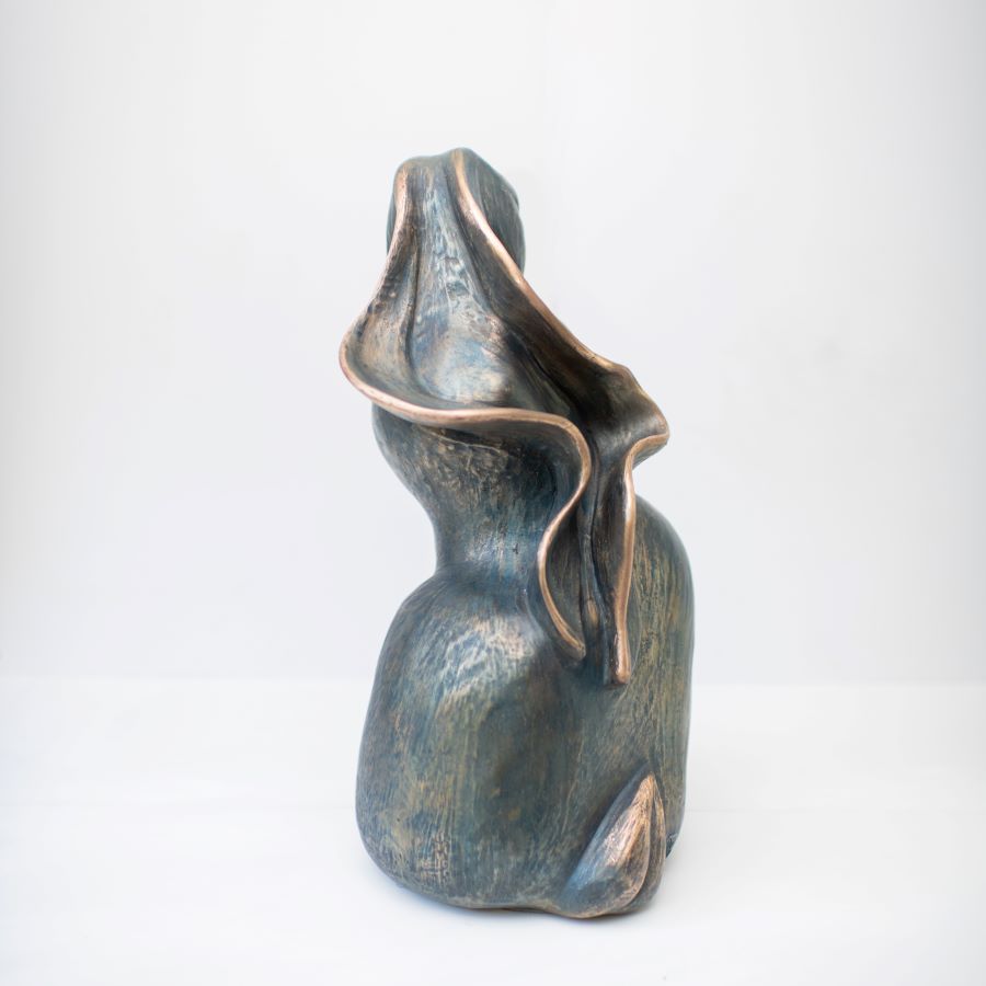 Large Bronze Hare Sculpture - Cast to order - sarahbrabbin