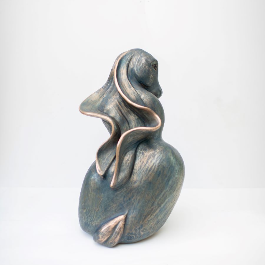 Large Bronze Hare Sculpture - Cast to order - sarahbrabbin