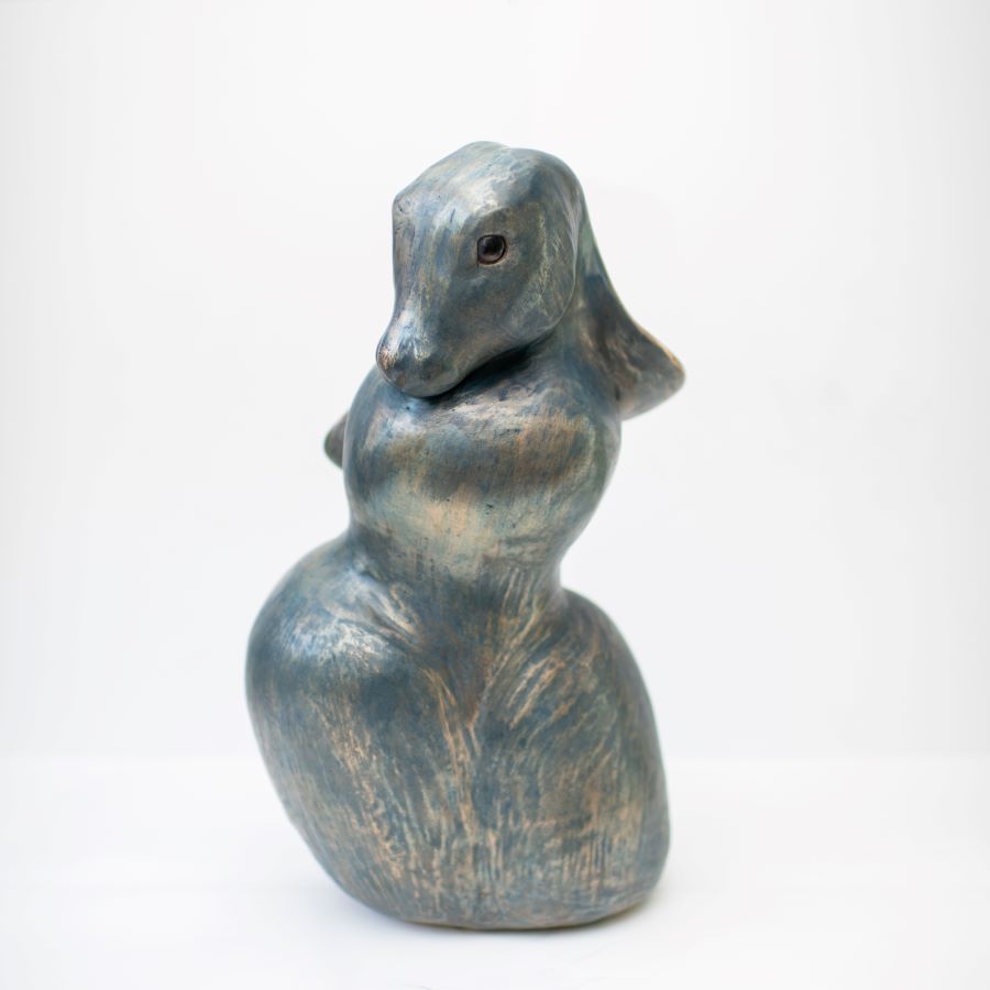 Large Bronze Hare Sculpture - Cast to order - sarahbrabbin
