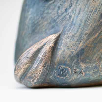 Large Bronze Hare Sculpture - Cast to order - sarahbrabbin
