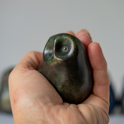Foundry cast bronze little owl - sarahbrabbin