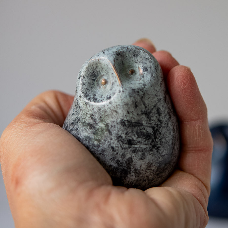 Foundry cast bronze little owl - sarahbrabbin