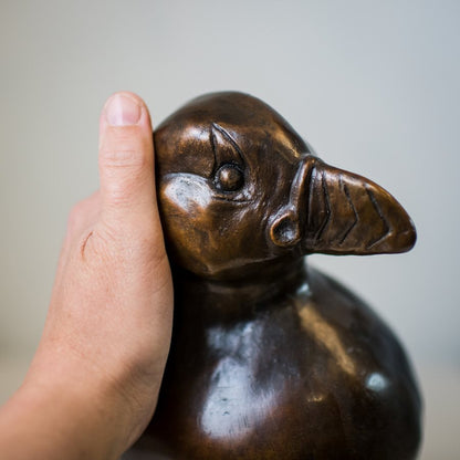 Large Bronze Puffin Sculpture - Puffin Billy - sarahbrabbin