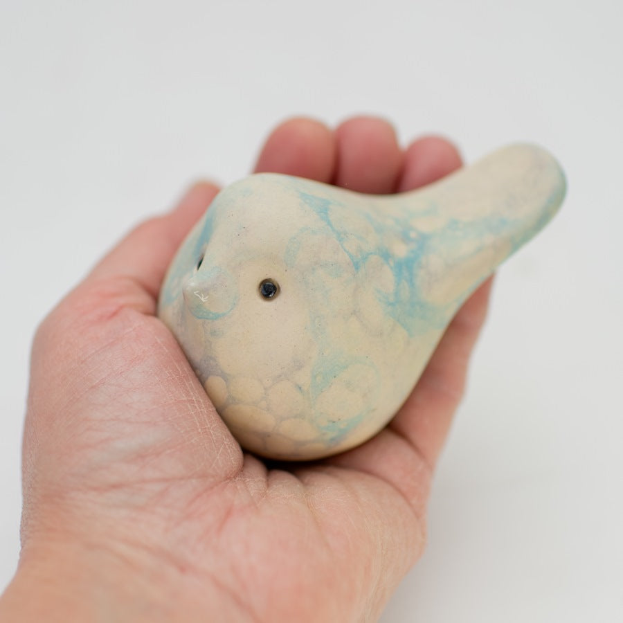Small Ceramic Bird - Bubbles - sarahbrabbin