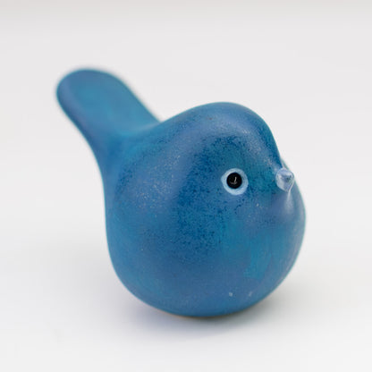 Small Ceramic Bird - Sea Blue - sarahbrabbin