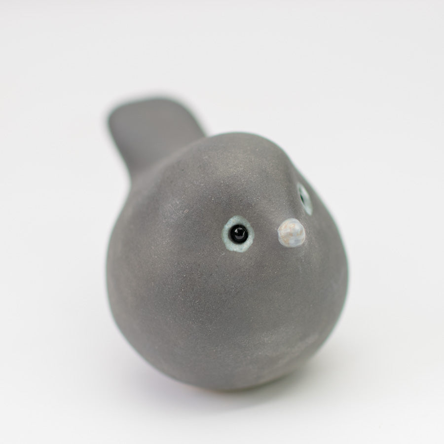 Small Ceramic Bird - Smart Grey - sarahbrabbin