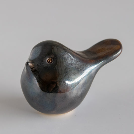 Metallic Ceramic Bird - sarahbrabbin
