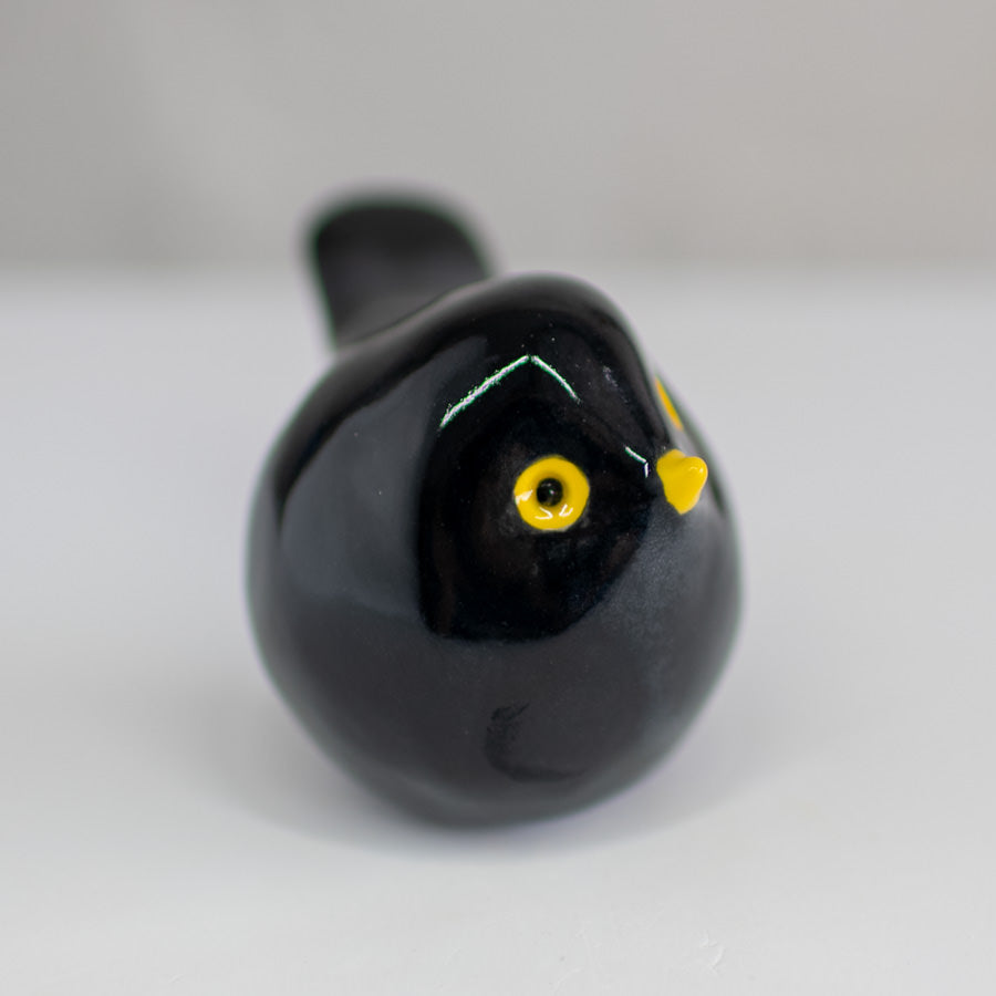 Small Ceramic Blackbird Sculpture - sarahbrabbin