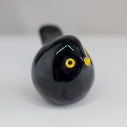 Small Ceramic Blackbird Sculpture - sarahbrabbin
