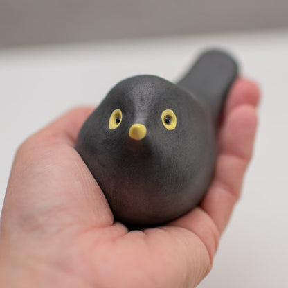 Ceramic Blackbird and Chick - sarahbrabbin