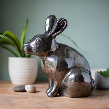 Large Ceramic Rabbit Sculpture - sarahbrabbin