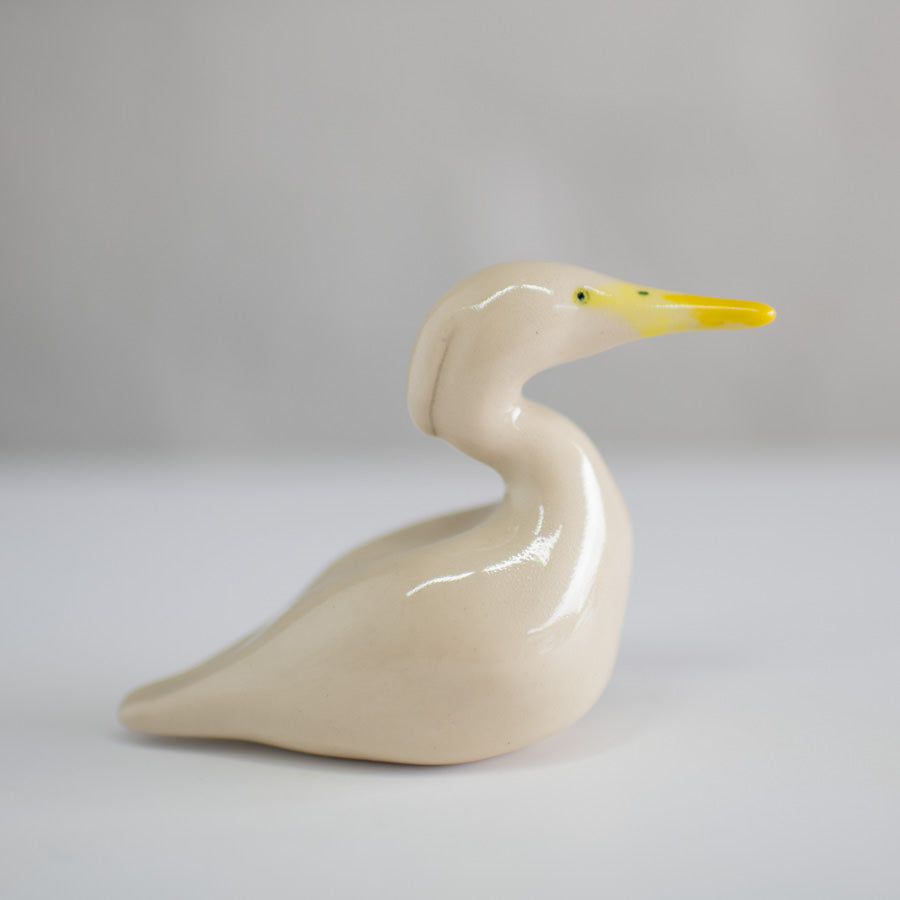 Small Ceramic Egret Sculpture - sarahbrabbin