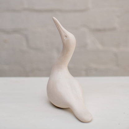 Medium Ceramic Gannet Sculpture - sarahbrabbin