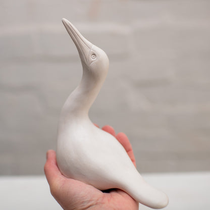 Medium Ceramic Gannet Sculpture - sarahbrabbin