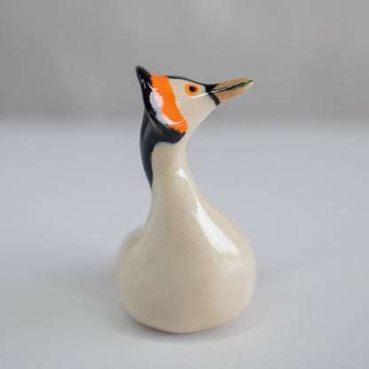 Ceramic Great Crested Grebe Sculpture - sarahbrabbin