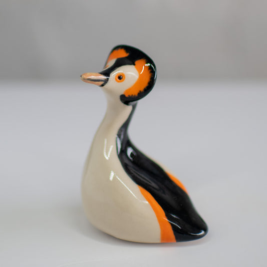 Ceramic Great Crested Grebe Sculpture - sarahbrabbin
