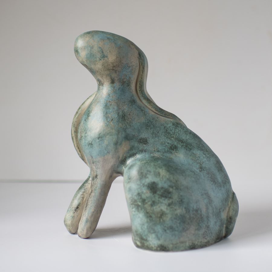 Ceramic hare sculpture - sarahbrabbin