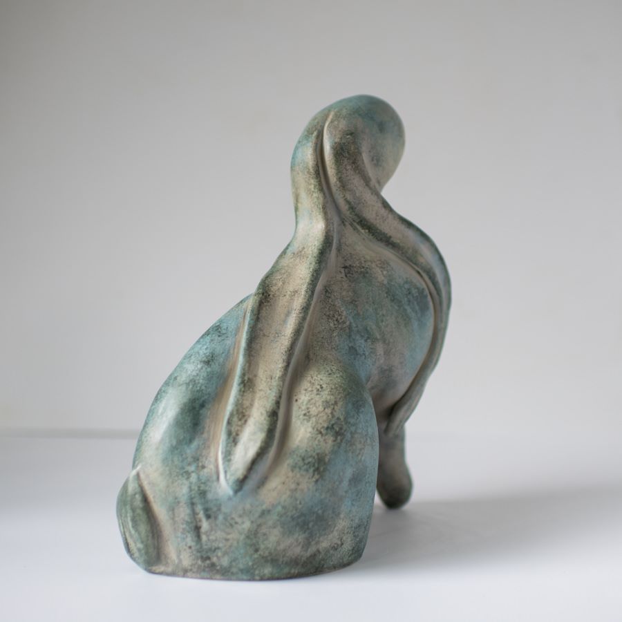 Ceramic hare sculpture - sarahbrabbin
