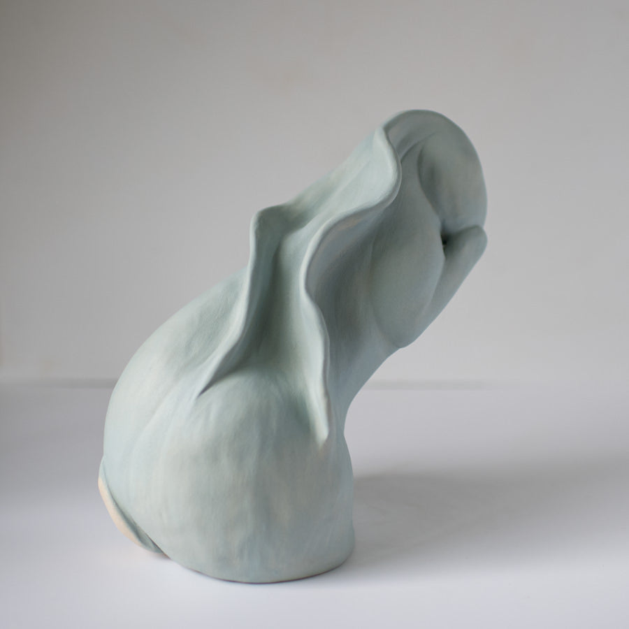 Washing my hare - ceramic sculpture - sarahbrabbin