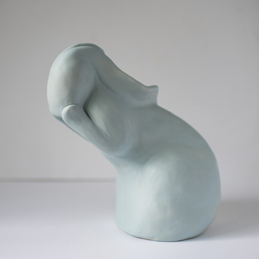 Washing my hare - ceramic sculpture - sarahbrabbin