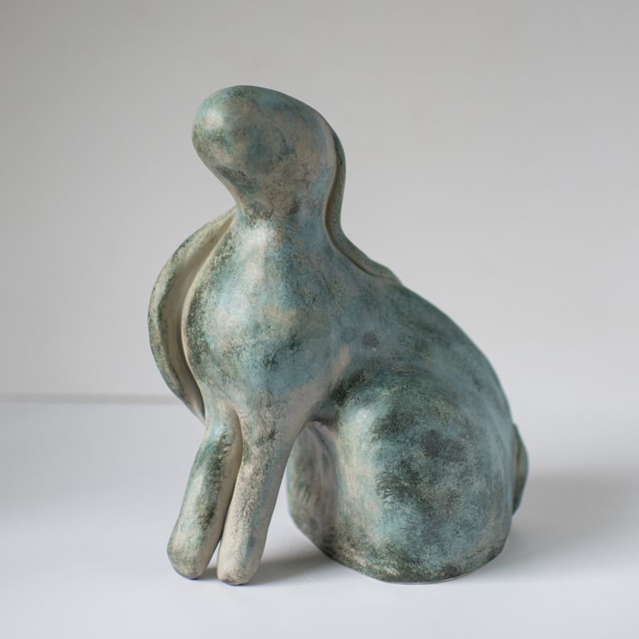 Ceramic hare sculpture - sarahbrabbin