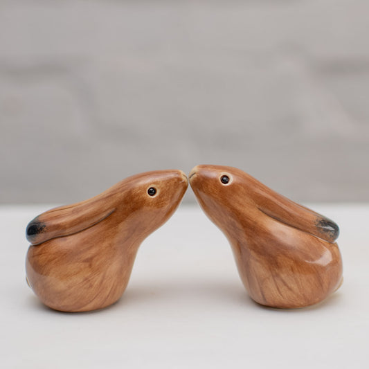 Kissing Ceramic Hares Gift Set - sarahbrabbin