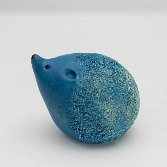 Sea blue ceramic hedgehog