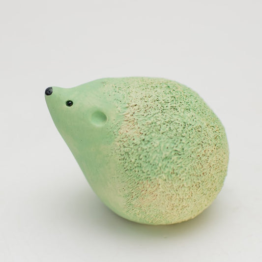 Minty green ceramic hedgehog