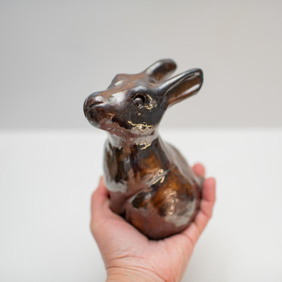 Large Ceramic Leveret Sculpture - sarahbrabbin