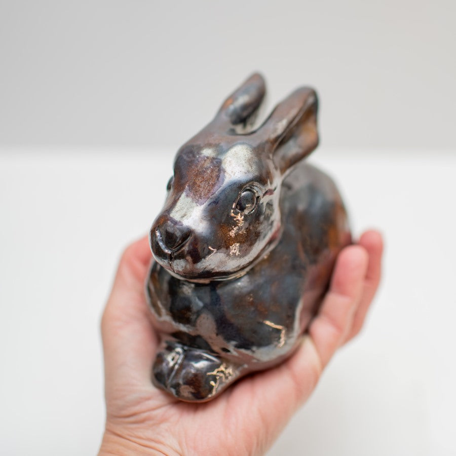 Large Ceramic Leveret Sculpture - sarahbrabbin