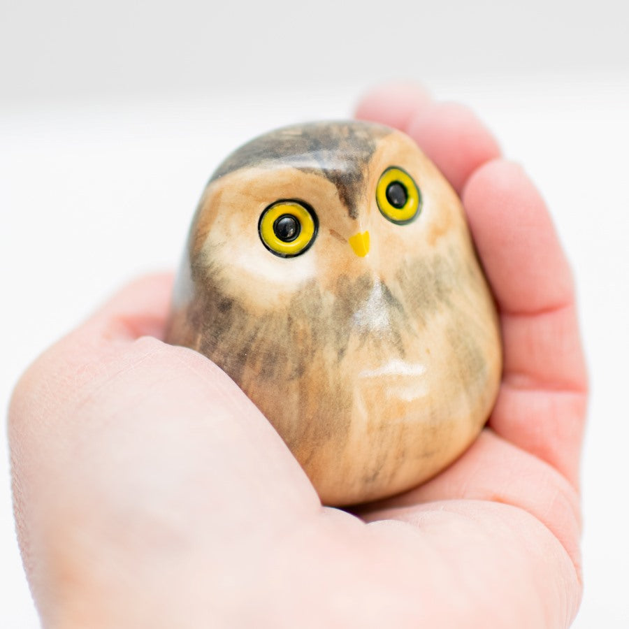 Small Ceramic Little Owl Sculpture - sarahbrabbin