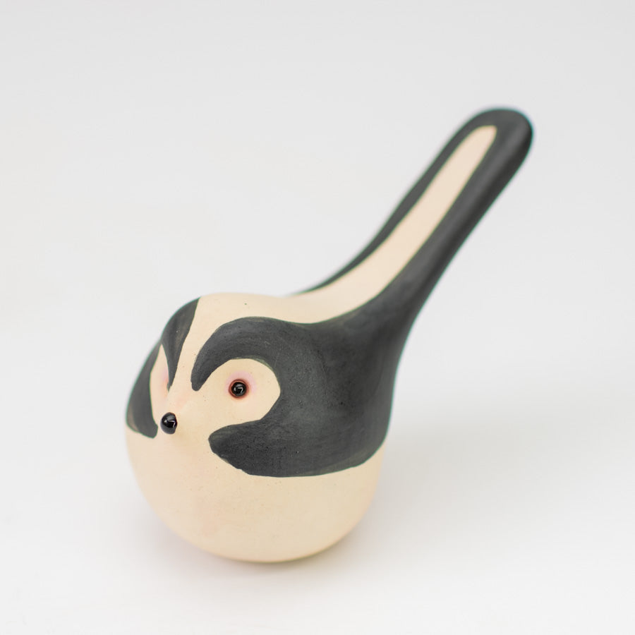 Ceramic long tailed tit