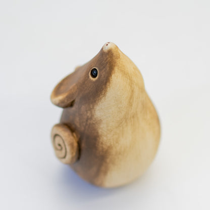 Brown Ceramic Mouse - sarahbrabbin