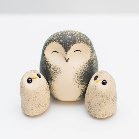 Small Ceramic Owl Family - sarahbrabbin
