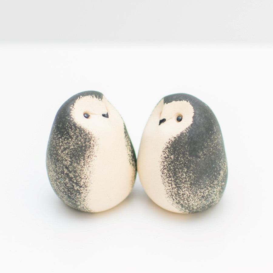 Ceramic Happy Owls Gift Set - Black - sarahbrabbin