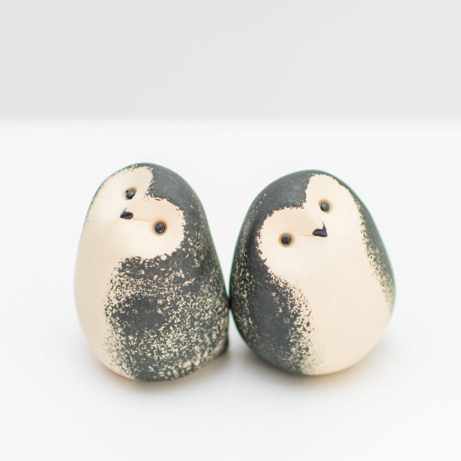 Ceramic Happy Owls Gift Set - Black - sarahbrabbin