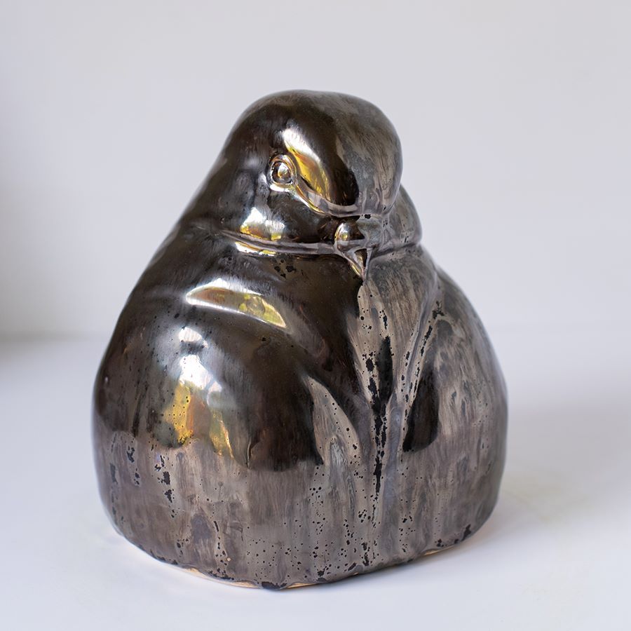 Large Ceramic Pigeon Sculpture - sarahbrabbin